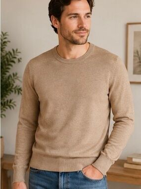 ✌🏻 2 pack of Banana Republic Men’s Merino Wool Sweaters - Beige/ Grey